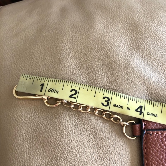 Nanette Lepore NOW Brown 2 Pockets ID Card Holder With Key Chain - Picture 14 of 14